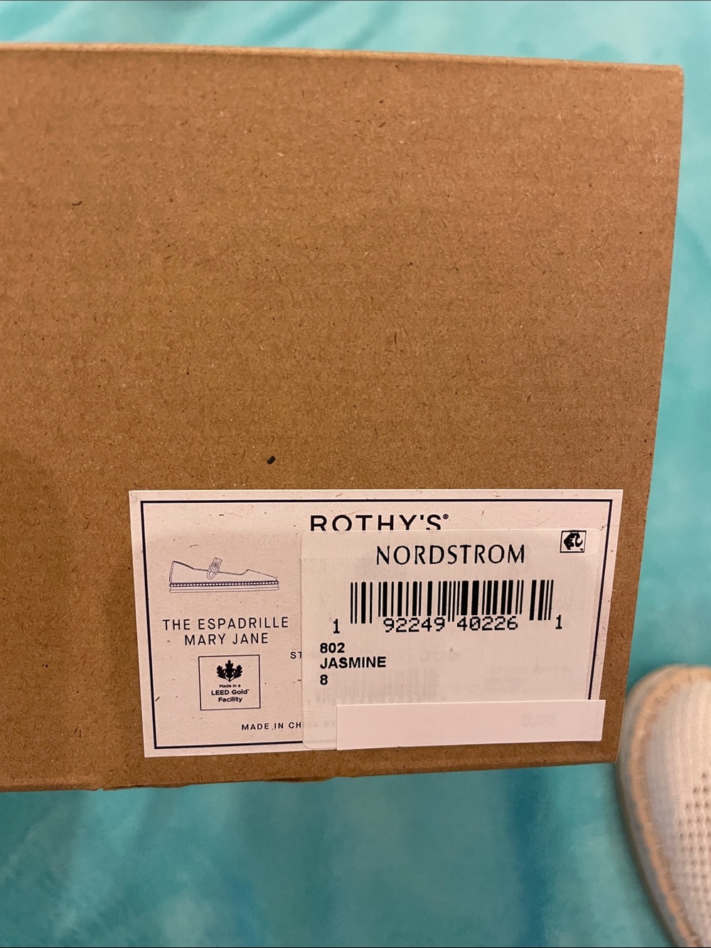 Rothy’s The Espadrille Mary Jane size 8 in Jasmine - Picture 7 of 10